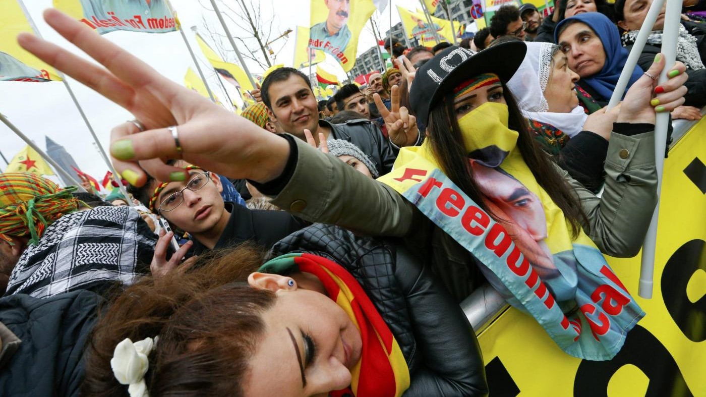 Turchia protesta contro corteo curdo a Francoforte