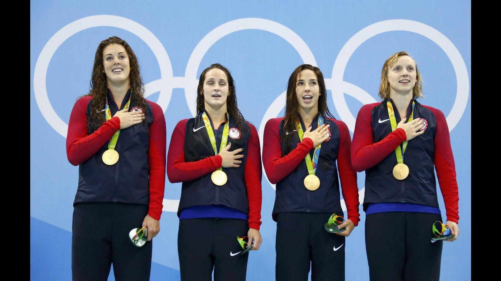 FOTO Rio2016, oro agli Usa nei 4x200sl: trionfo Ledecky
