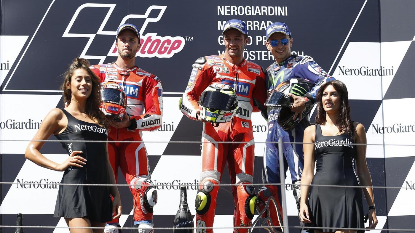 FOTO MotoGp, Ducati storica doppietta in Austria: trionfa Iannone