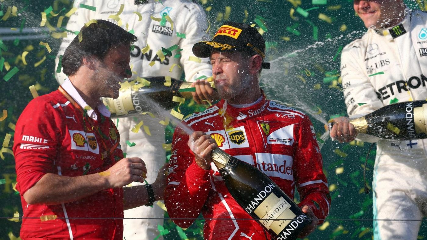 F1, trionfa la Ferrari di Vettel in Australia. Mercedes sul podio