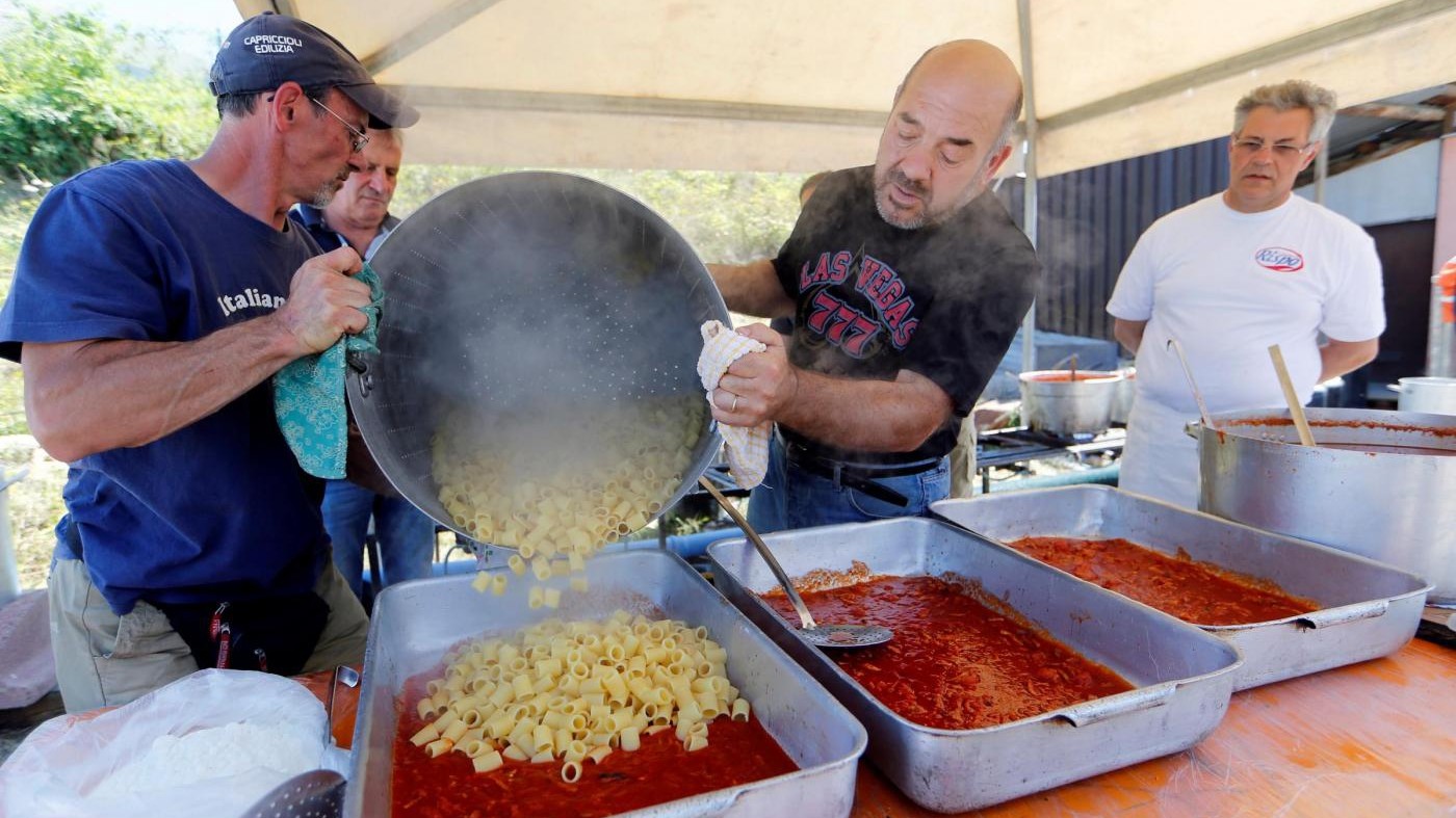 Pasta all’amatriciana per le vittime del terremoto