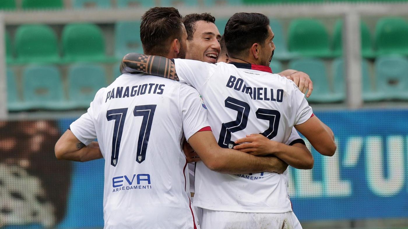 Serie A, Gonzalez illude Palermo, Cagliari passa 3-1 al Barbera