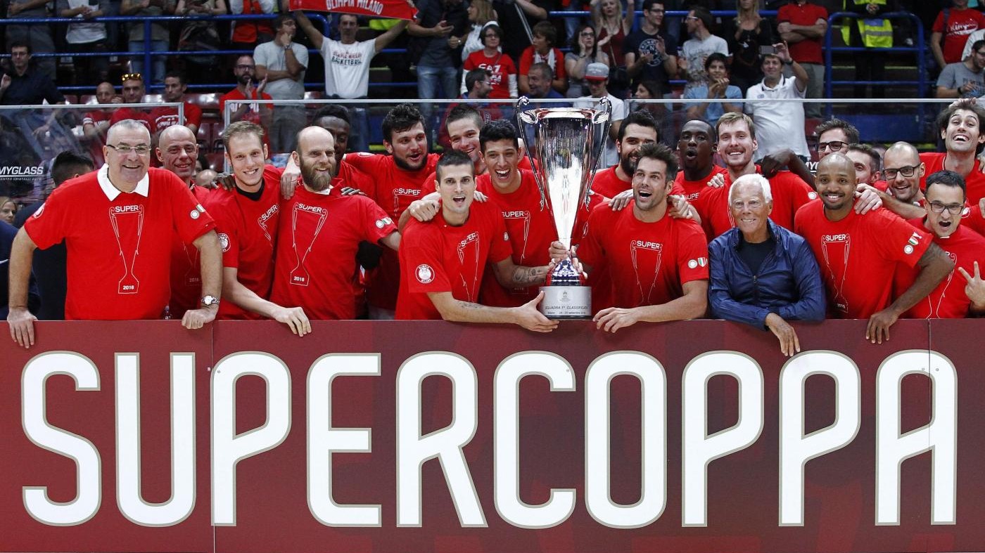 FOTO Basket, Milano vince la prima Supercoppa