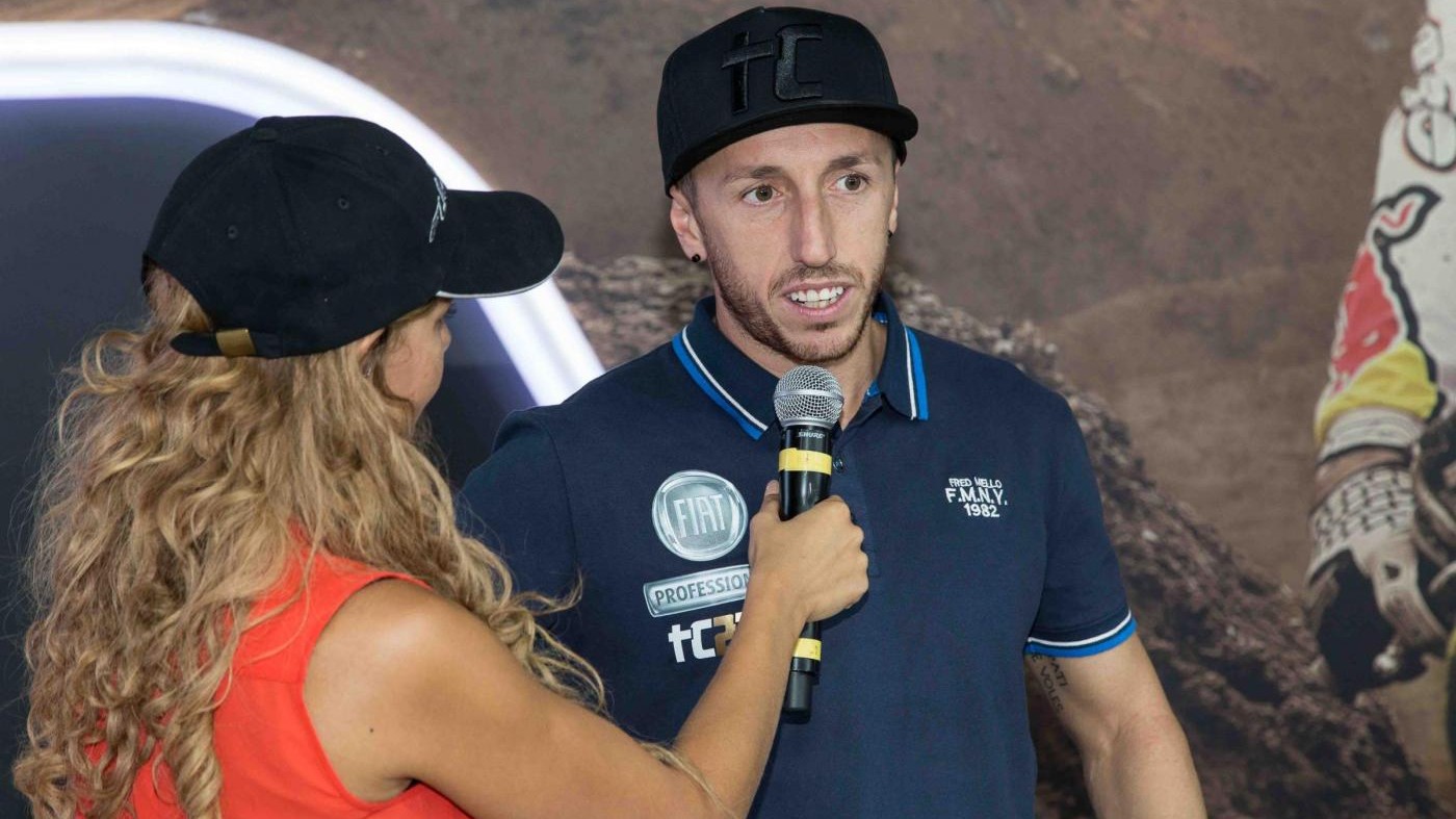 Tony Cairoli allo stand Fiat Professional