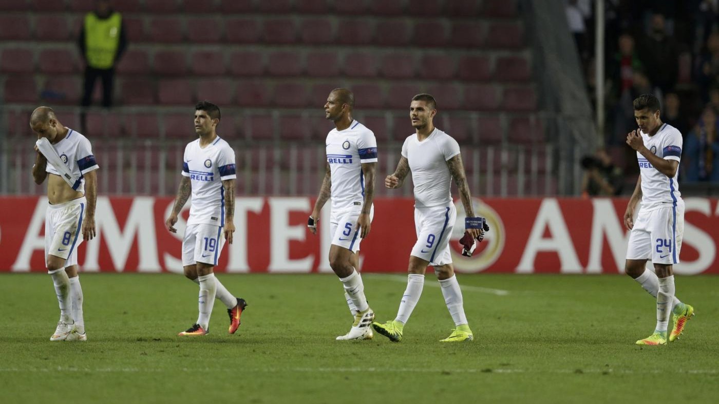 FOTO Europa League, tris dello Sparta Praga: 3-1 con l’Inter