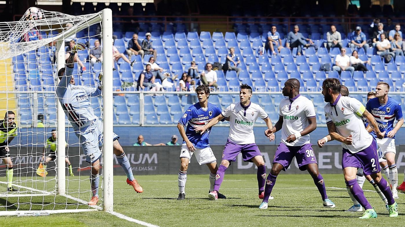 Serie A, Fiorentina frena: 2-2 in casa Samp: Babacar salva Sousa