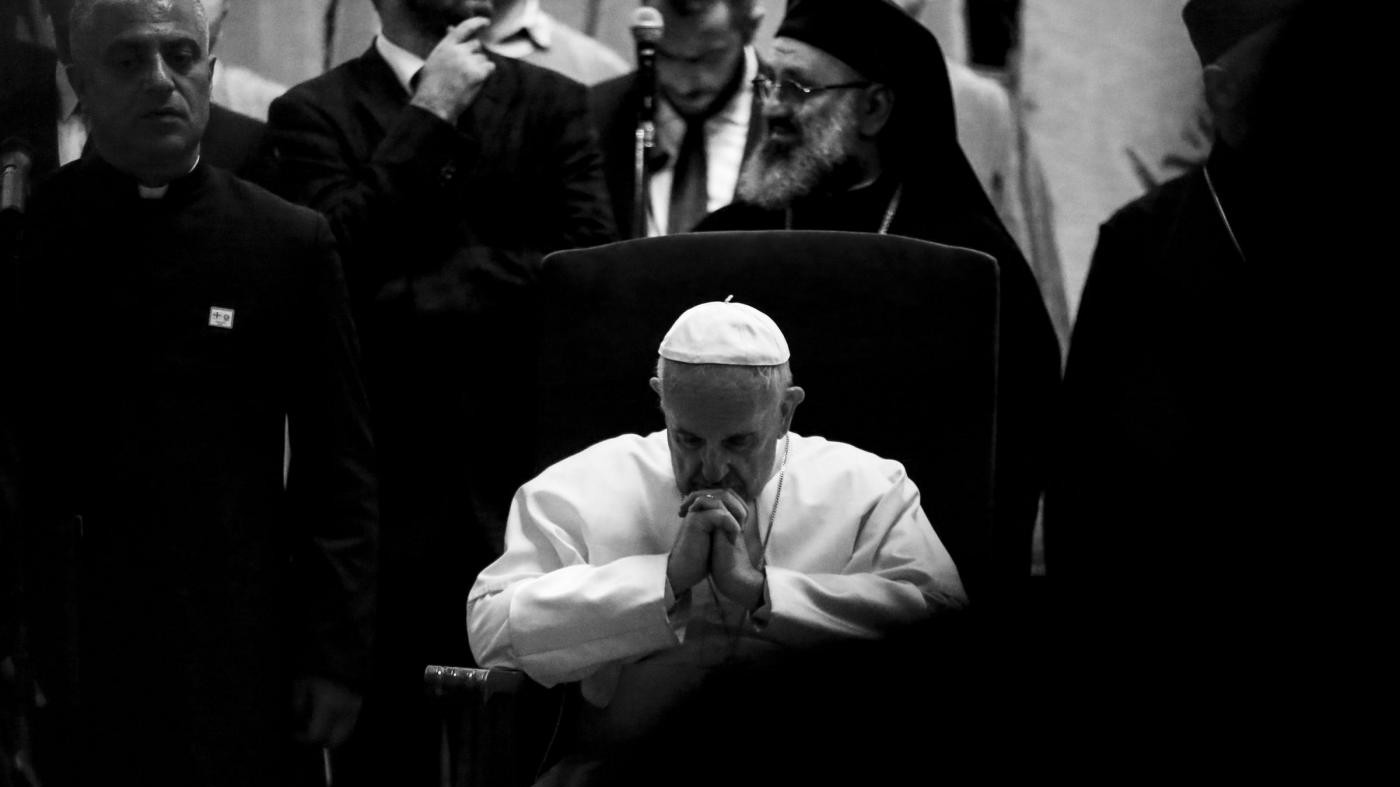 FOTO Georgia, il Papa nella cattedrale ortodossa Svetitskhoveli
