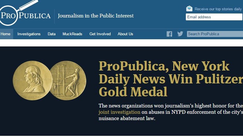 New York Daily News e ProPublica vincono il premio Pulitzer