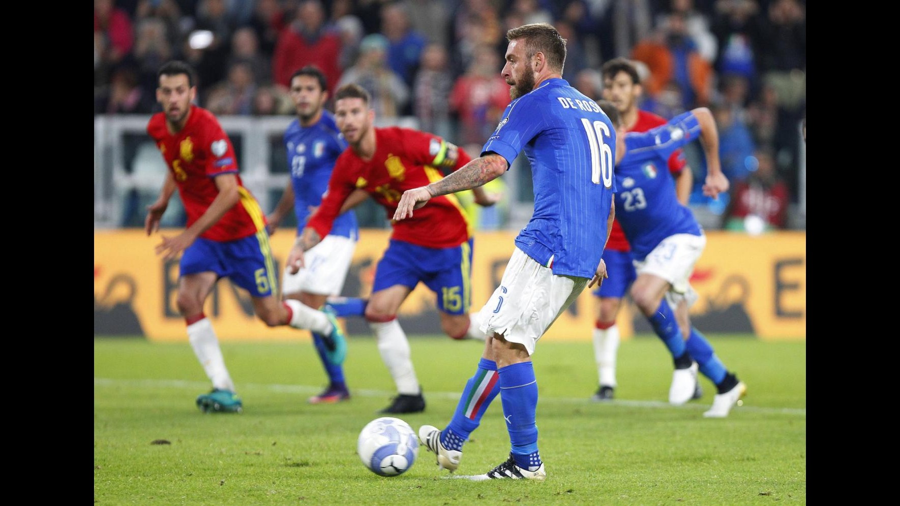 FOTO Italia-Spagna 1-1: De Rossi su rigore salva gli Azzurri