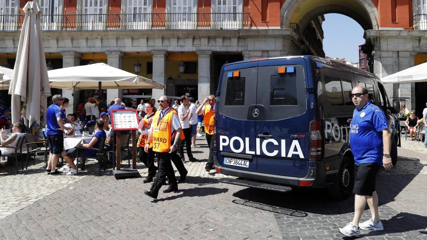 Champions, scontri a Madrid: arrestati 8 tifosi del Leicester