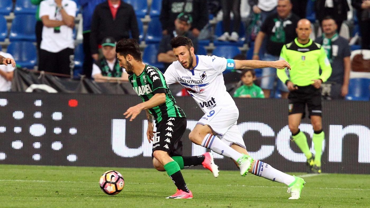 Il Sassuolo ritrova il successo: 2-1 in rimonta sulla Sampdoria