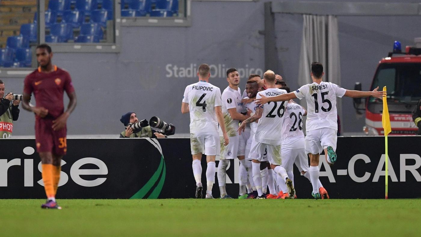 FOTO Roma, amaro pareggio in Europa League con l’Austria Vienna