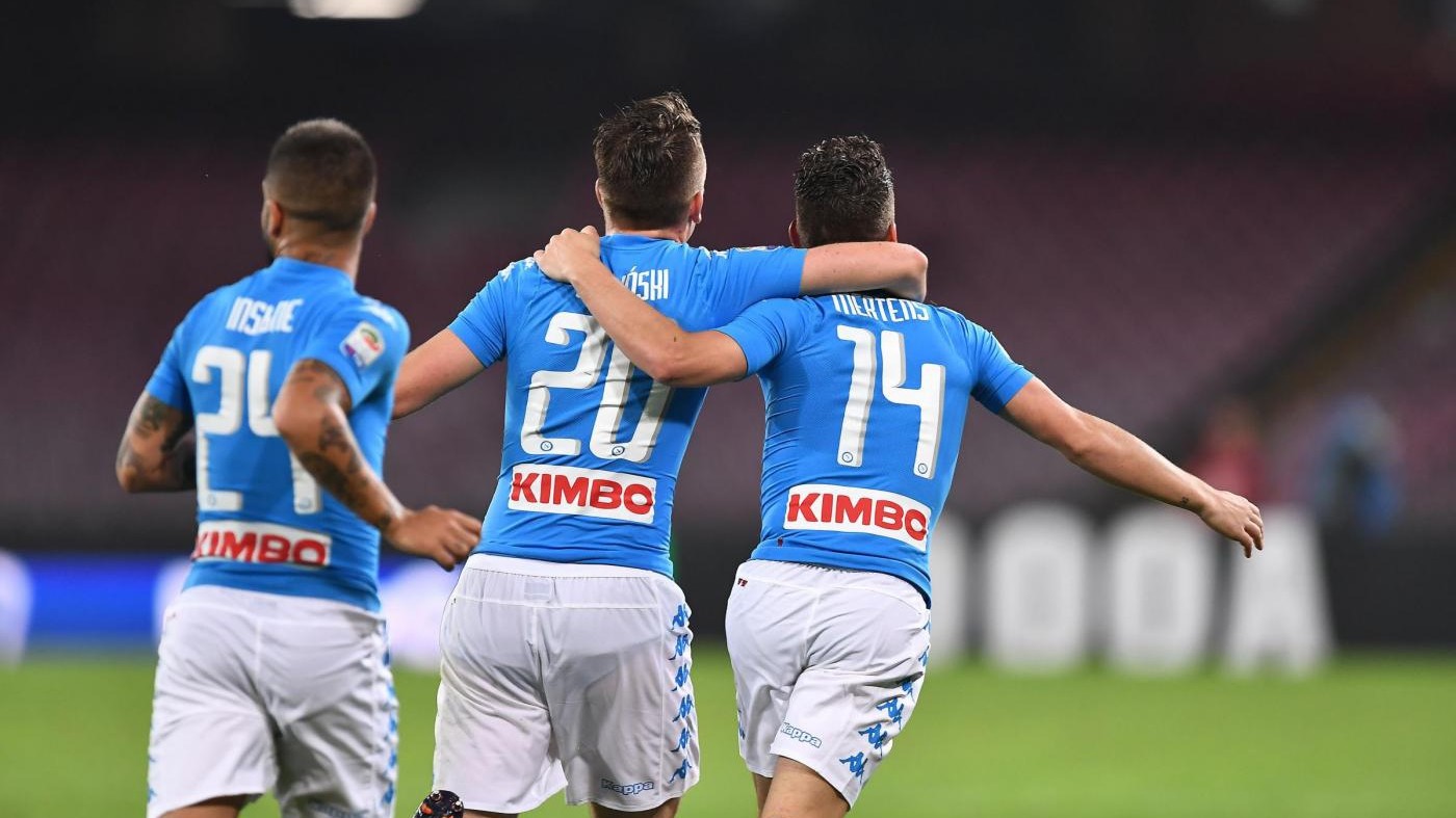 FOTO Il Napoli supera l’Empoli 2-0: gol di Mertens e Chiriches