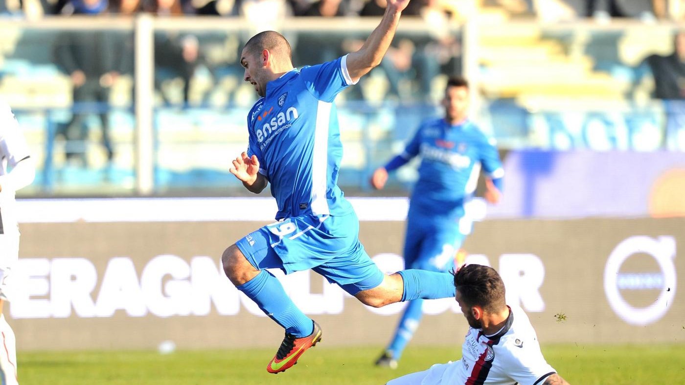 L’Empoli sconfigge il Cagliari 2-0, stasera Juventus-Roma