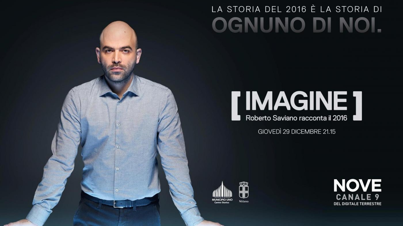 Saviano torna in tv sul Nove con ‘Imagine’: a Milano la mostra dedicata