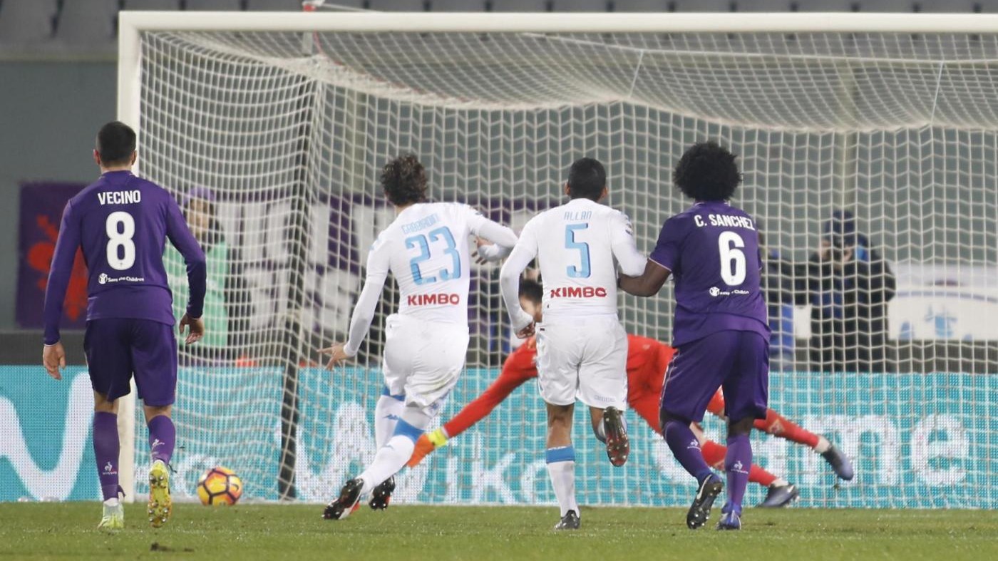 La sfida Fiorentina-Napoli finisce 3-3 in una notte di magie