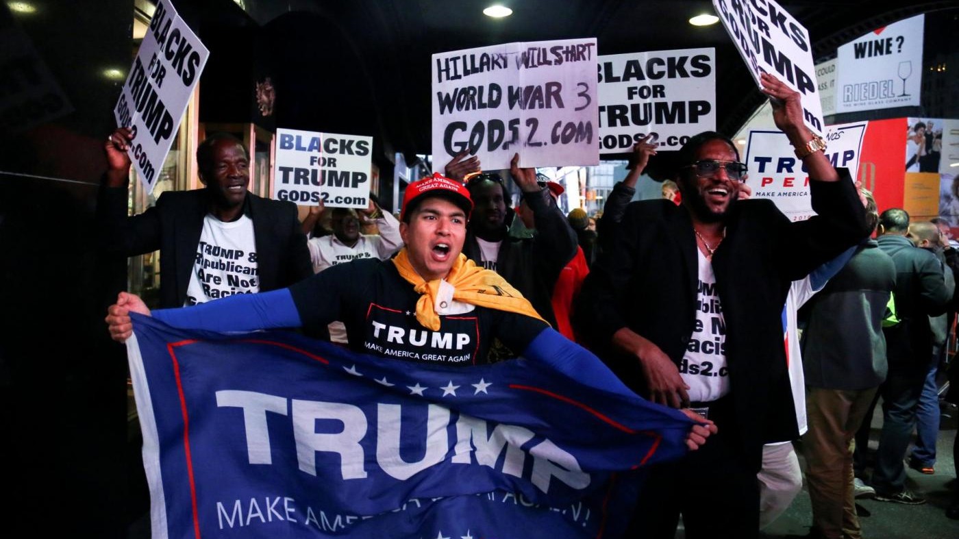 FOTO Trump presidente: la gioia dei sostenitori