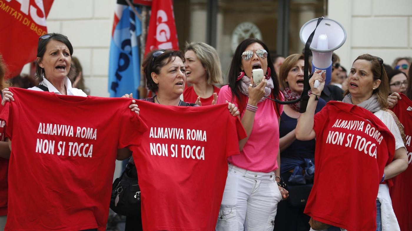 Almaviva, chiude sede a Roma: licenziamento per 1666 persone