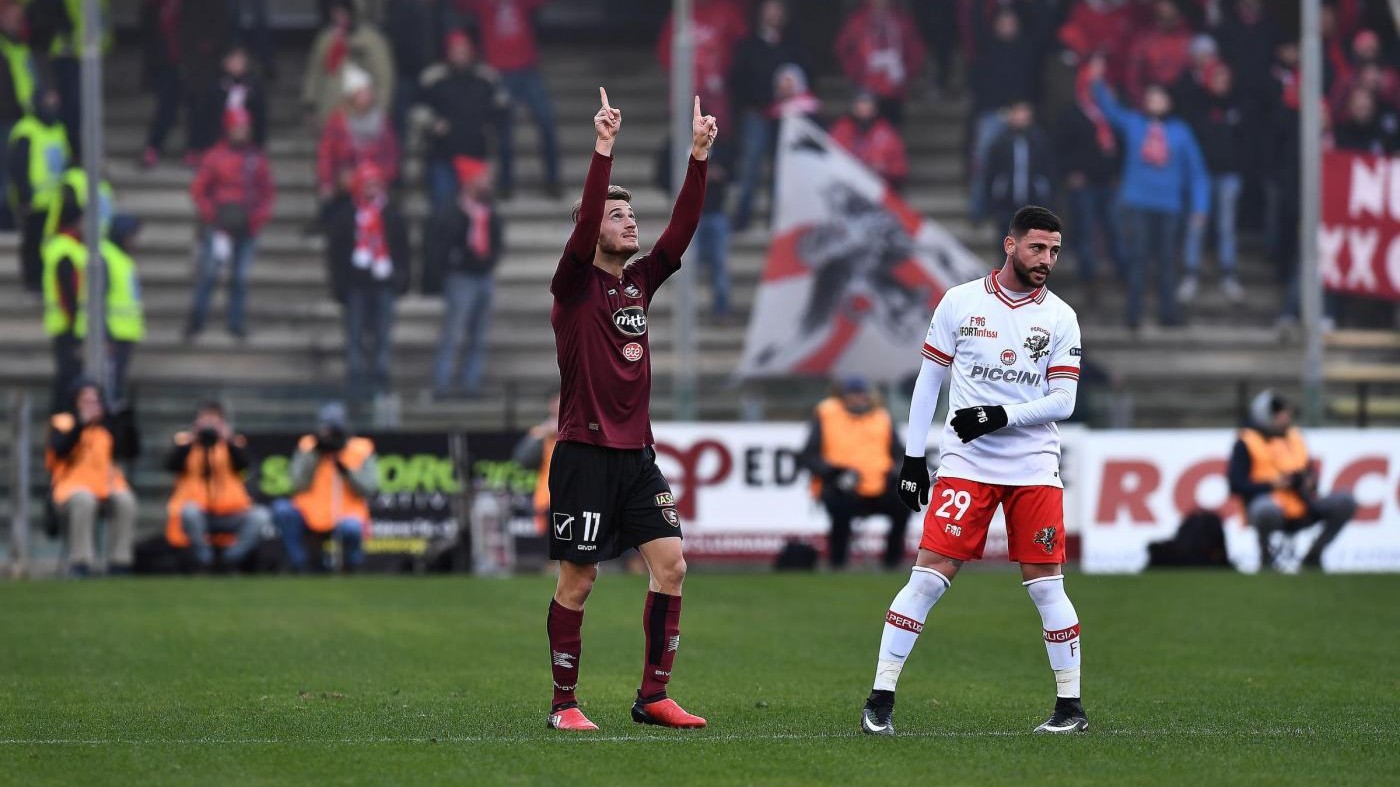 Serie B, la Salernitana torna alla vittoria: 2-1 al Perugia
