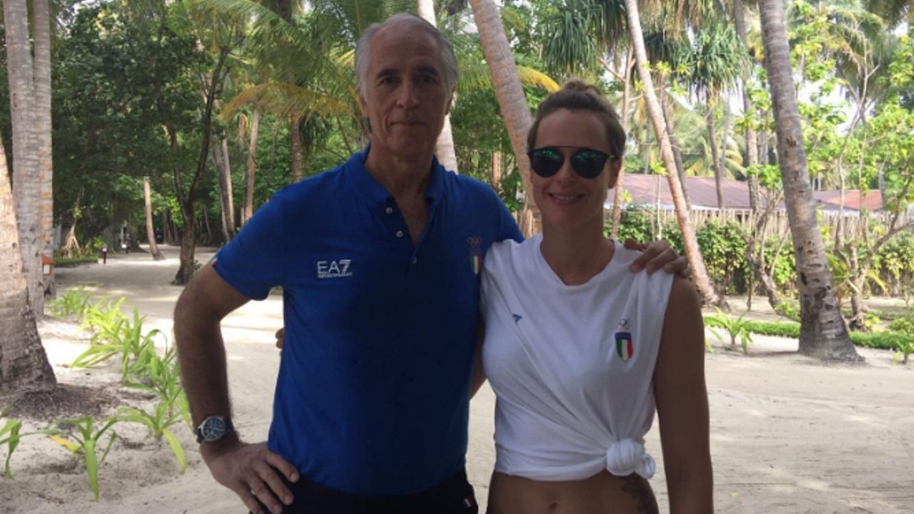 Jogging per Malagò e Pellegrini alle Maldive: Sempre allenati e di corsa
