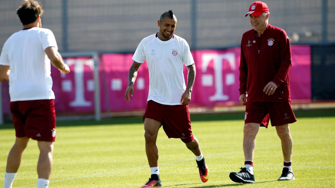 Bayern, Ancelotti: Voci su Vidal al Chelsea? Spazzatura