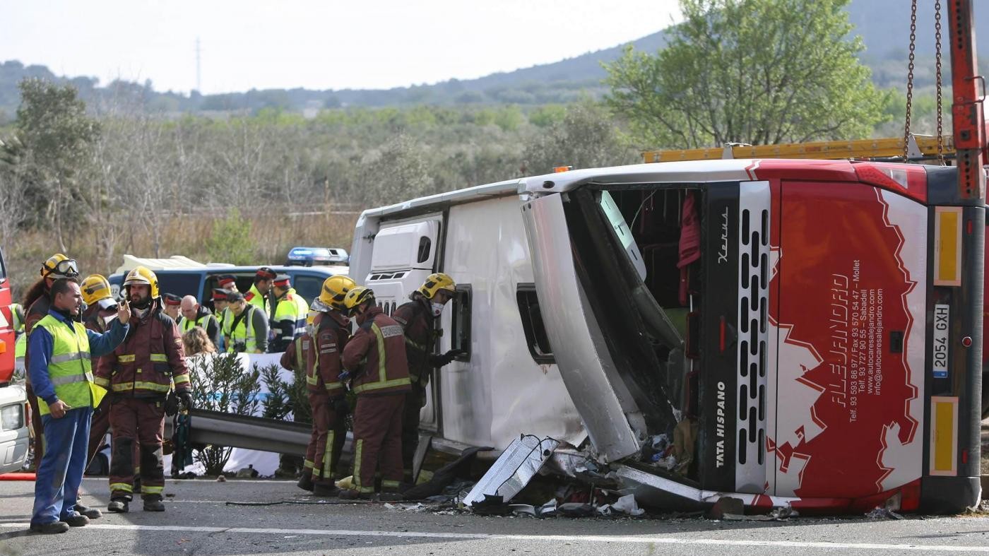 La fotogallery del tragico incidente di Tarragona