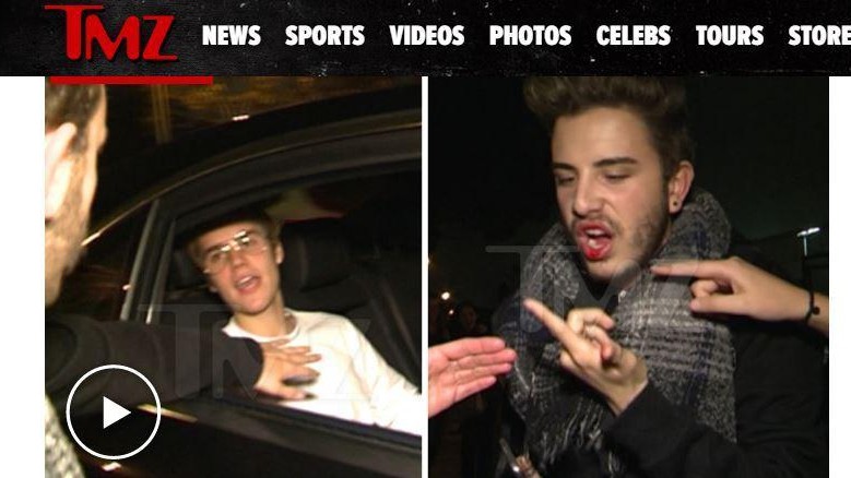 Justin Bieber sferra un pugno a un fan e gli fa uscire il sangue