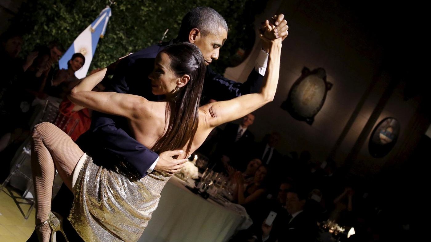 Obama e Michelle ballano il tango a Buenos Aires