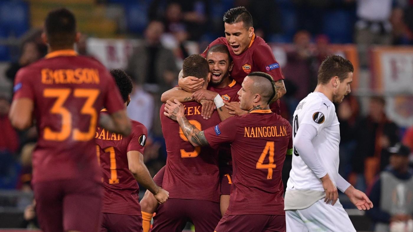 Europa League, super Dzeko lancia Roma: sedicesimi e 1° posto