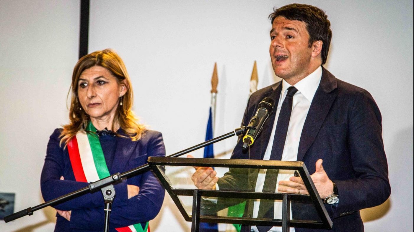 Matteo Renzi in visita a Lampedusa