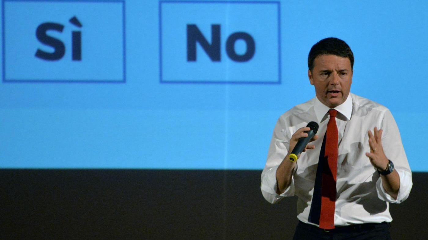 Referendum, Renzi: Non si può rischiare un salto nel vuoto
