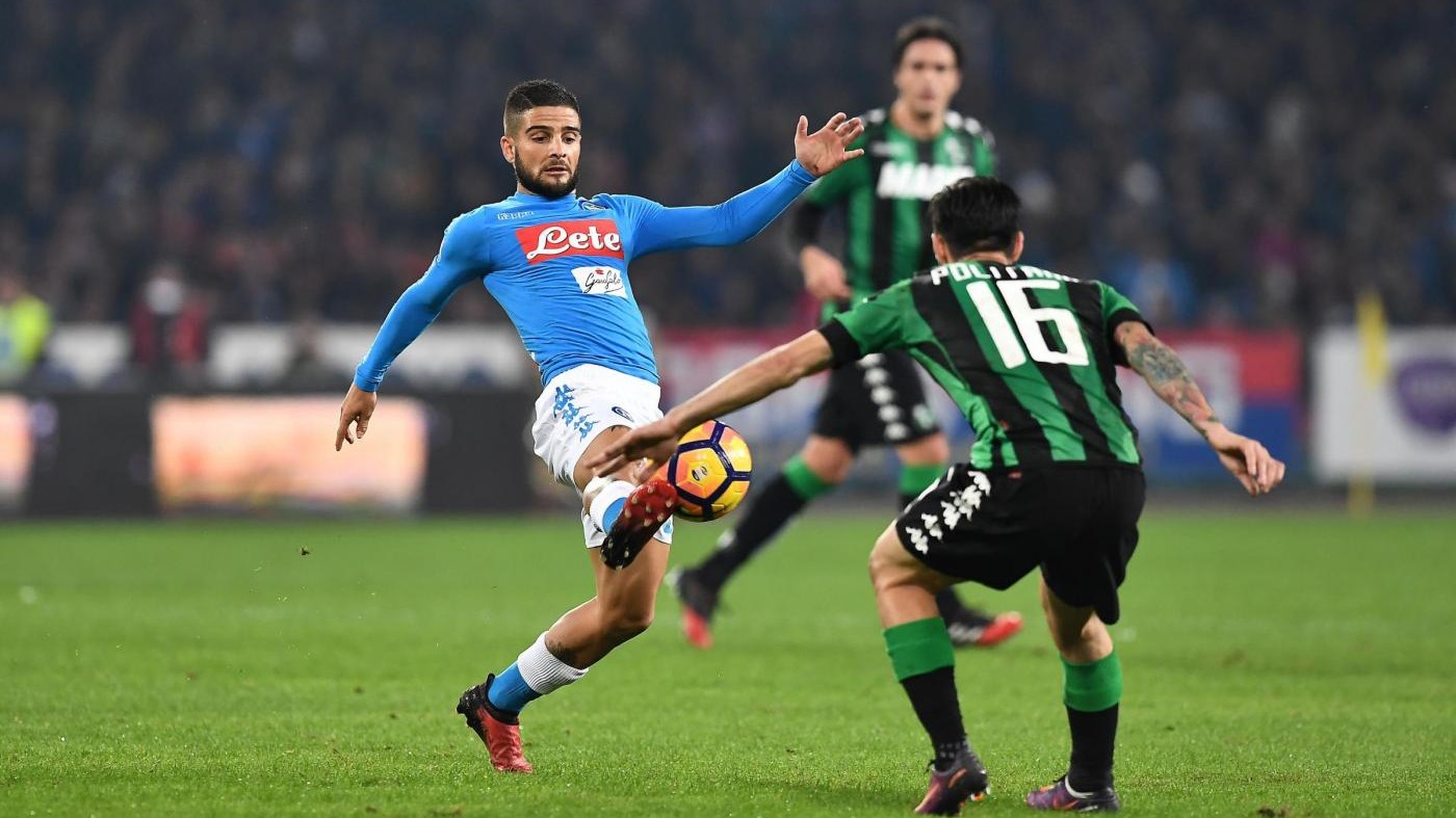 Serie A, Napoli-Sassuolo 1-1: Defrel replica a Insigne