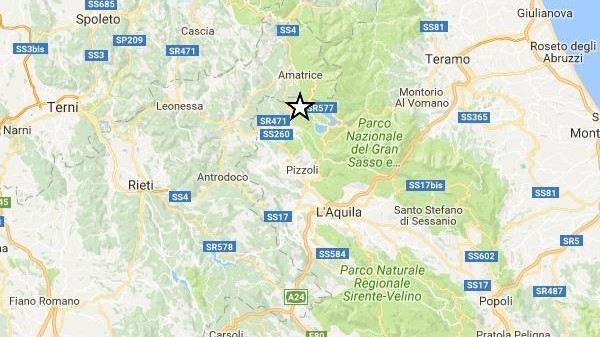 Terremoto, scossa di magnitudo 4.4 tra L’Aquila e Amatrice