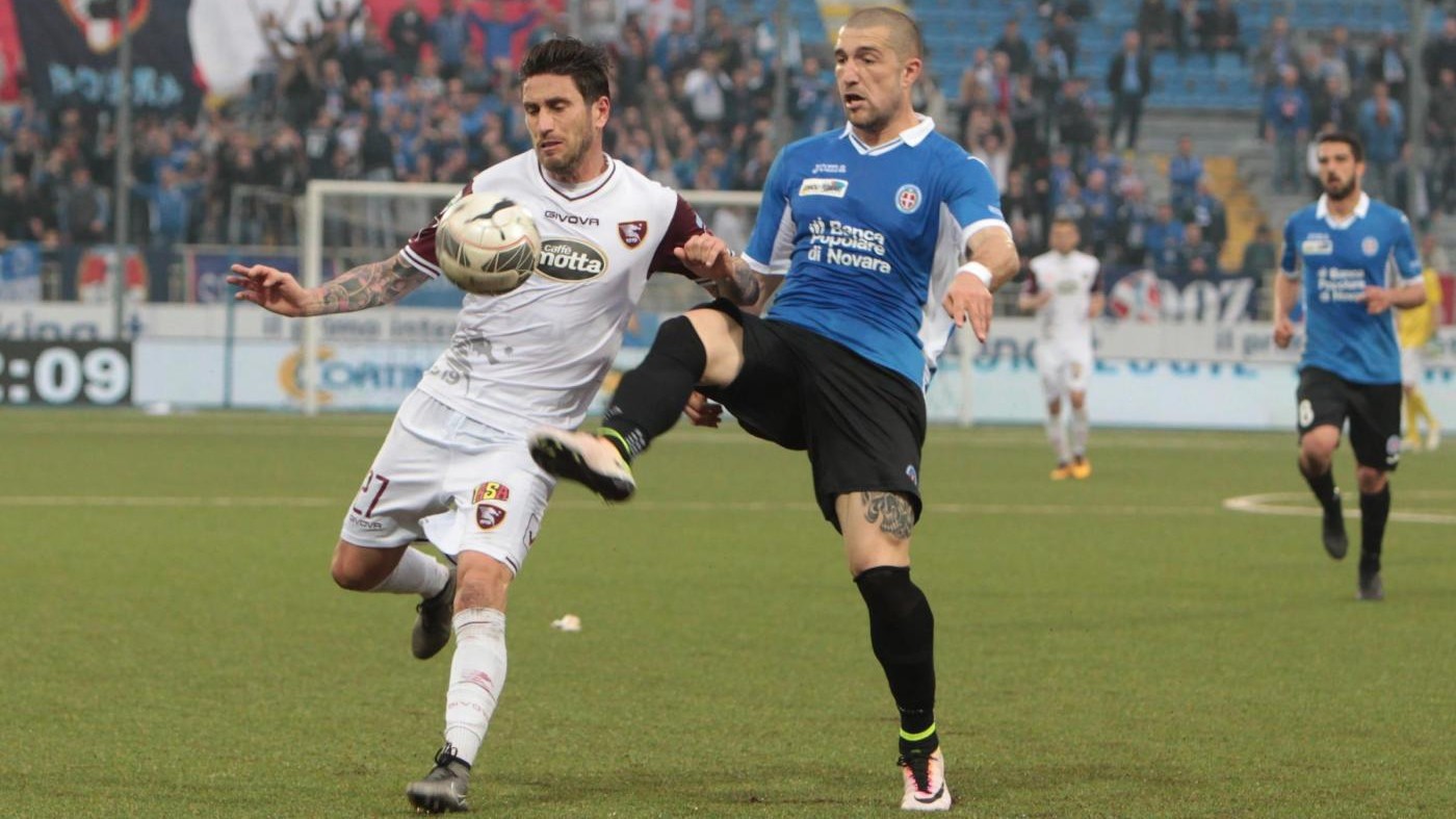 Serie B, Novara-Salernitana 1-1 nel posticipo