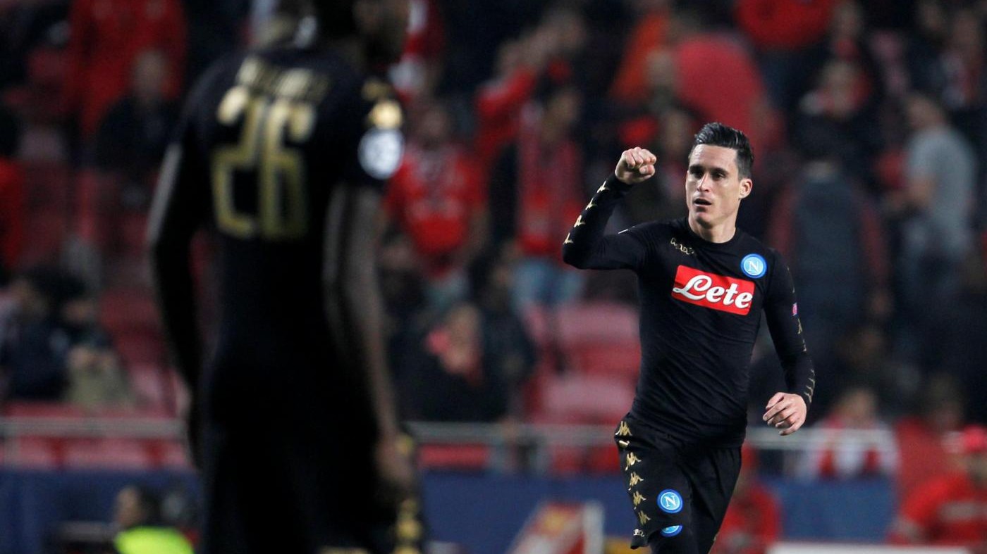 Champions, le pagelle di Benfica-Napoli 1-2: Callejon super
