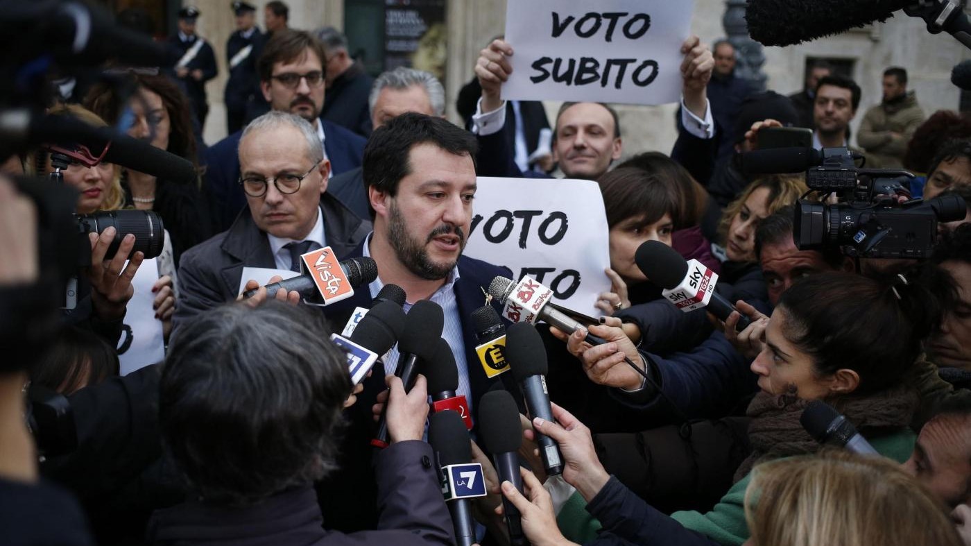 Salvini: Voto subito altrimenti chiameremo in piazza i cittadini