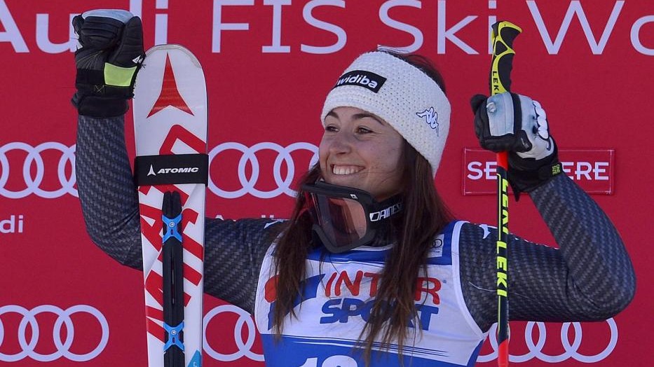Sci alpino, CdM: Sestriere celebra il secondo posto di Sofia Goggia