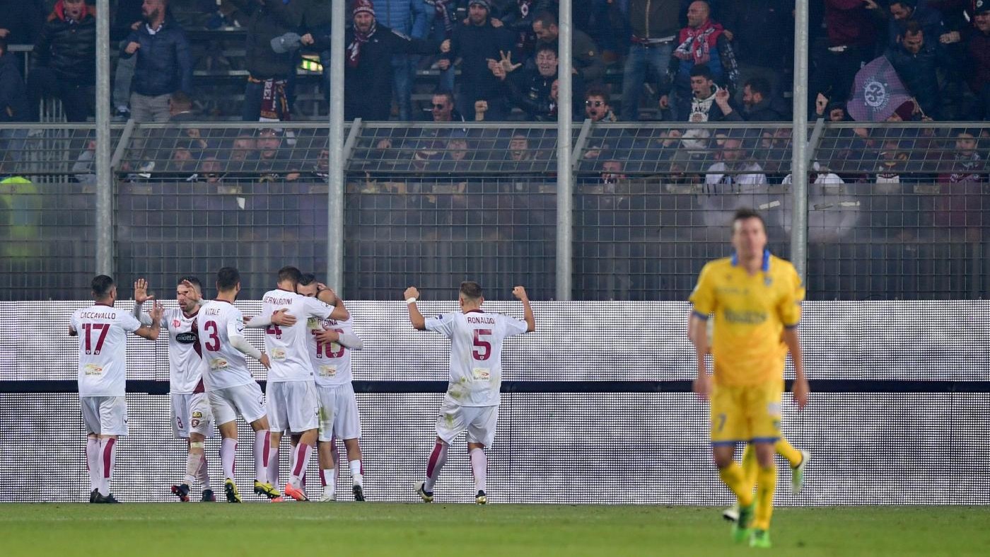 Serie B, Salernitana stende Frosinone in trasferta 3-1