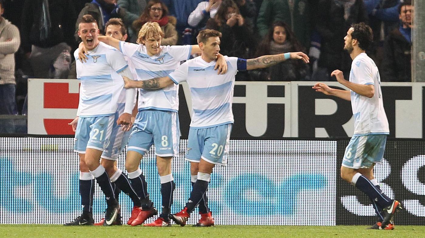 Milinkovic-Parolo risollevano la Lazio: Sampdoria ko