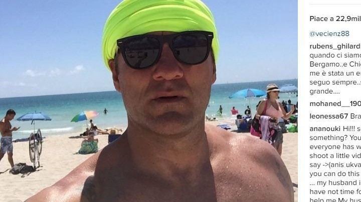 Vieri scappa al caldo di Miami. Ma della fidanzata nessuna traccia