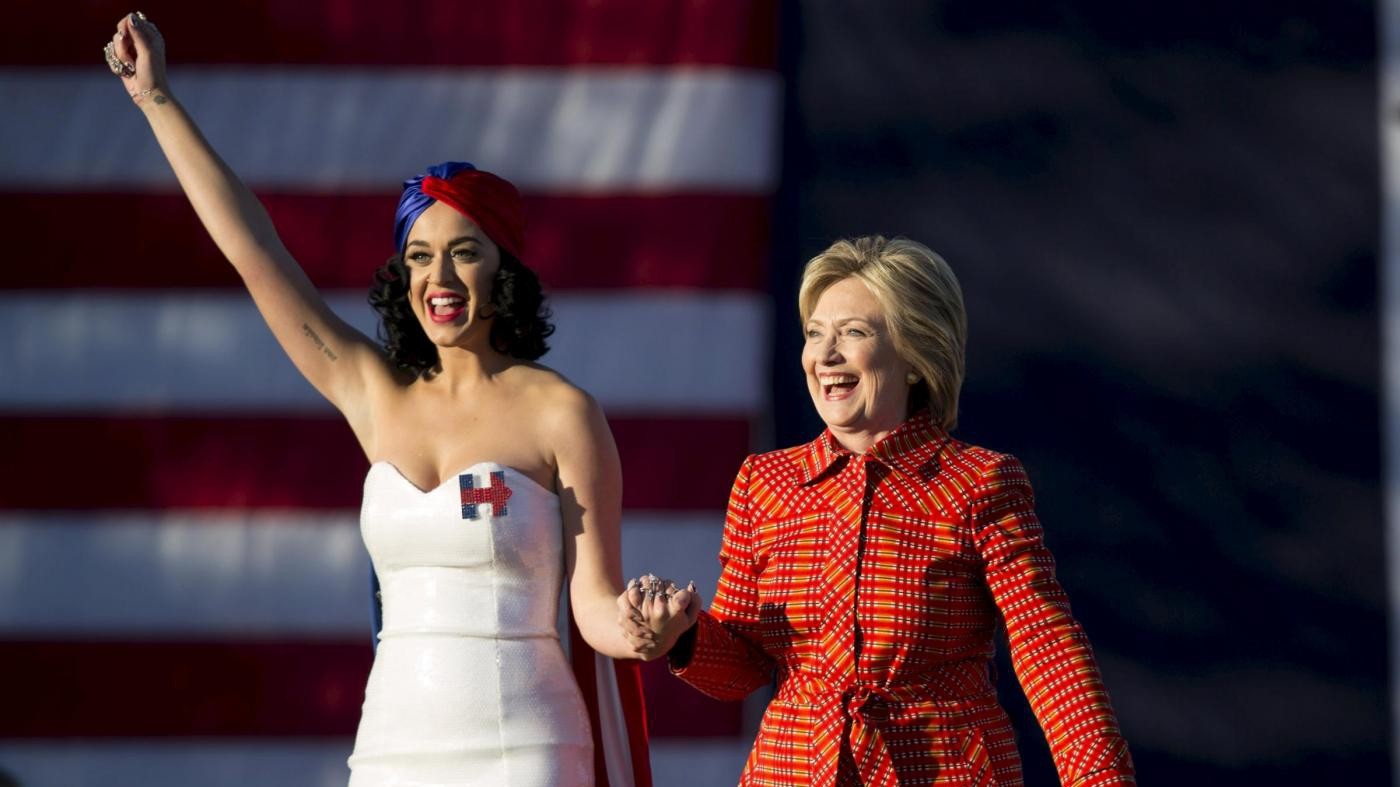 Usa 2016, Katy Perry canta per Clinton: obiettivo i millennials