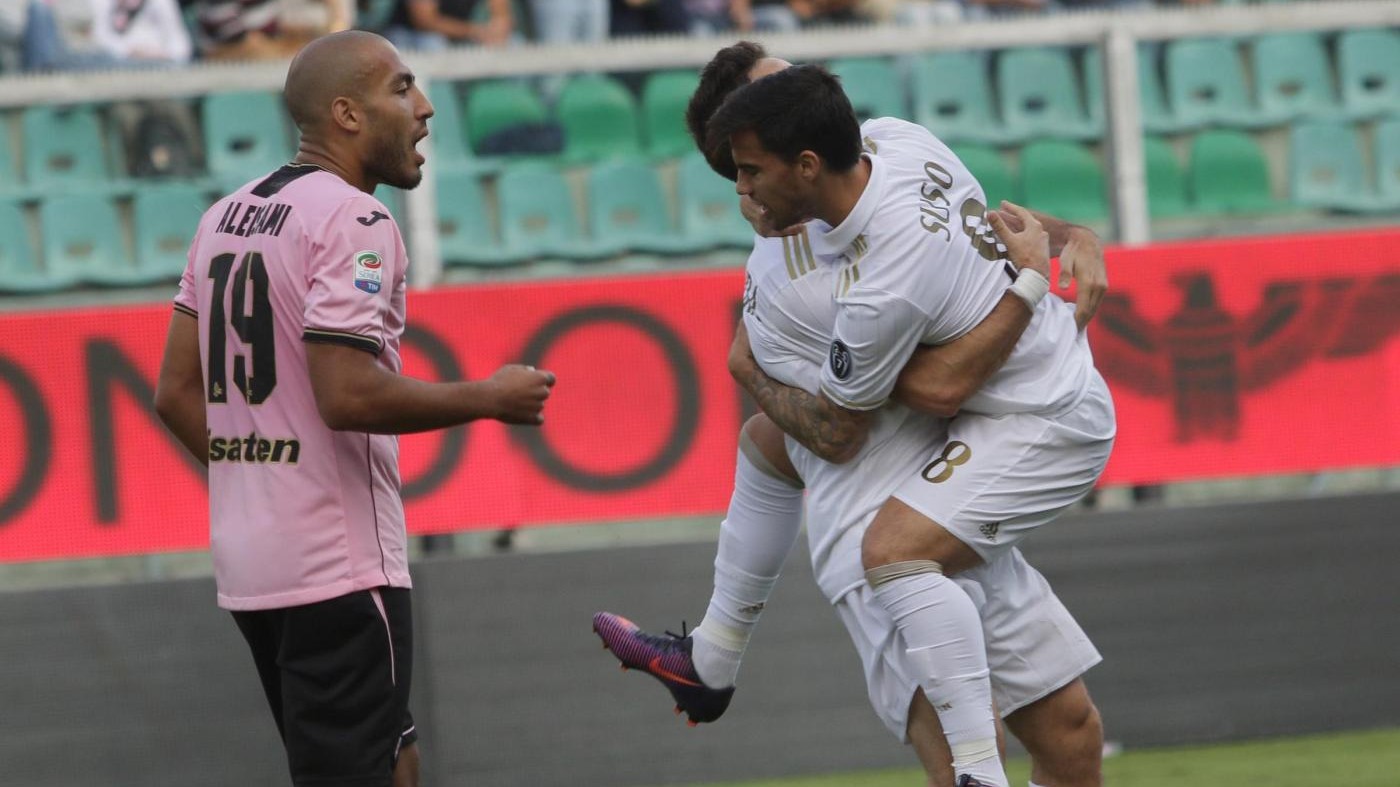 Prima gioia in A per Lapadula: Milan passa 2-1 a Palermo