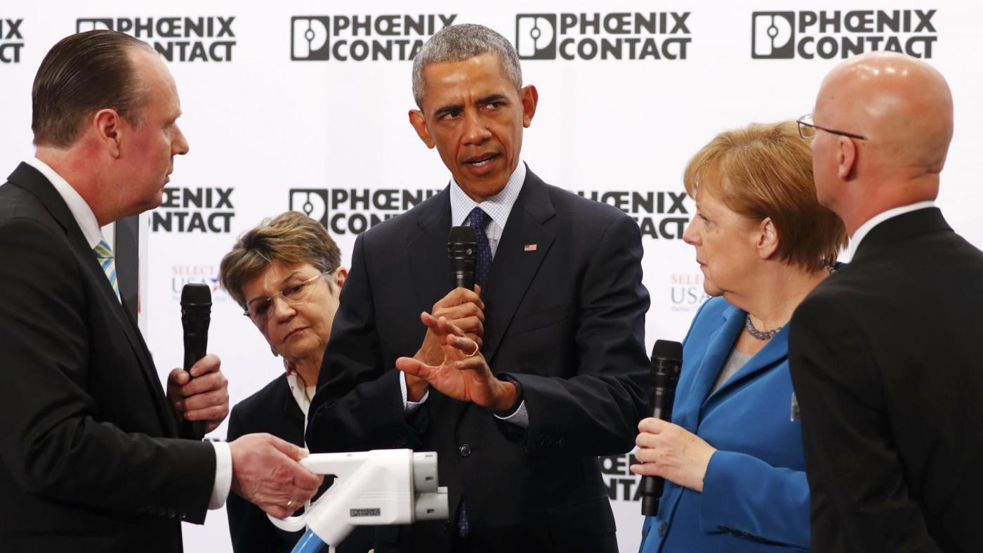 Germania, Obama alla fiera industriale ‘Messe’ di Hannover