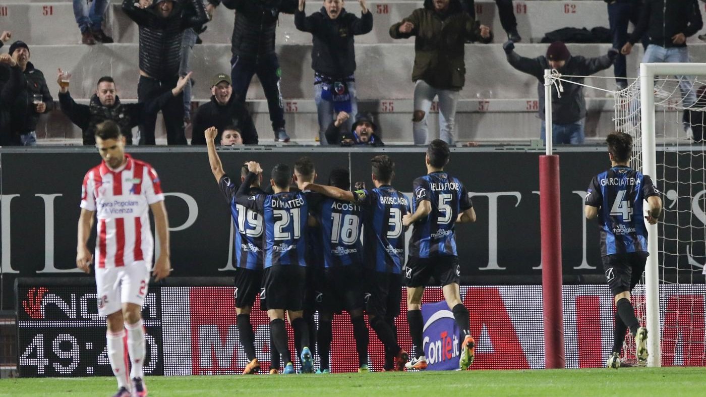 Serie B, il Latina espugna il Menti: 1-0 al Vicenza