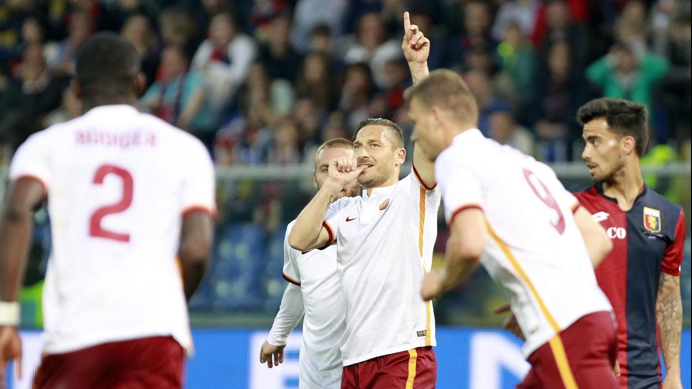 Roma espugna Marassi: Totti-El Shaarawy ribaltano Genoa