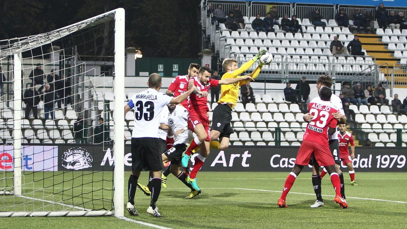 Serie B, Pro Vercelli-Vicenza 1-1