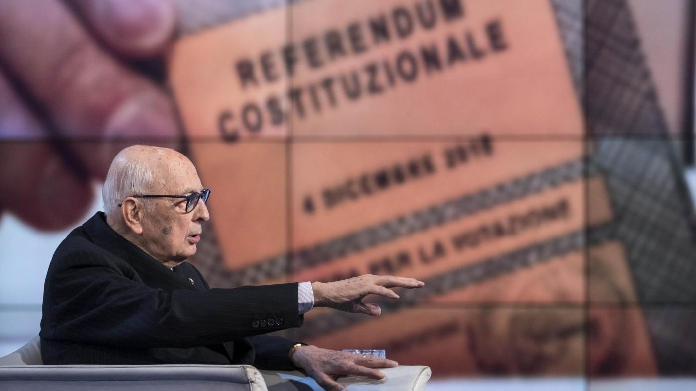 Referendum, Napolitano: Renzi si giudicherà solo nel 2018