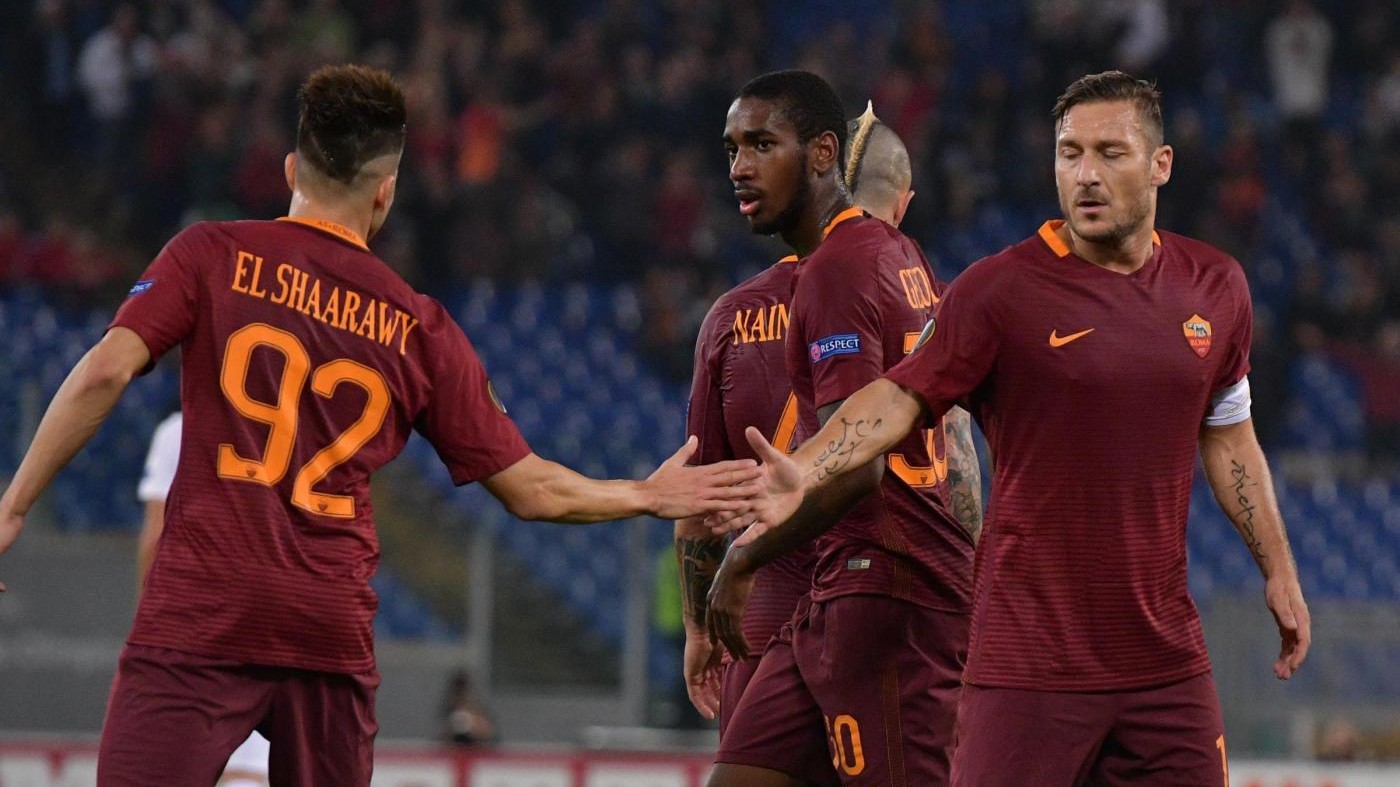La Roma si fa recuperare da Austria Vienna 3-3. Sassuolo 1-1
