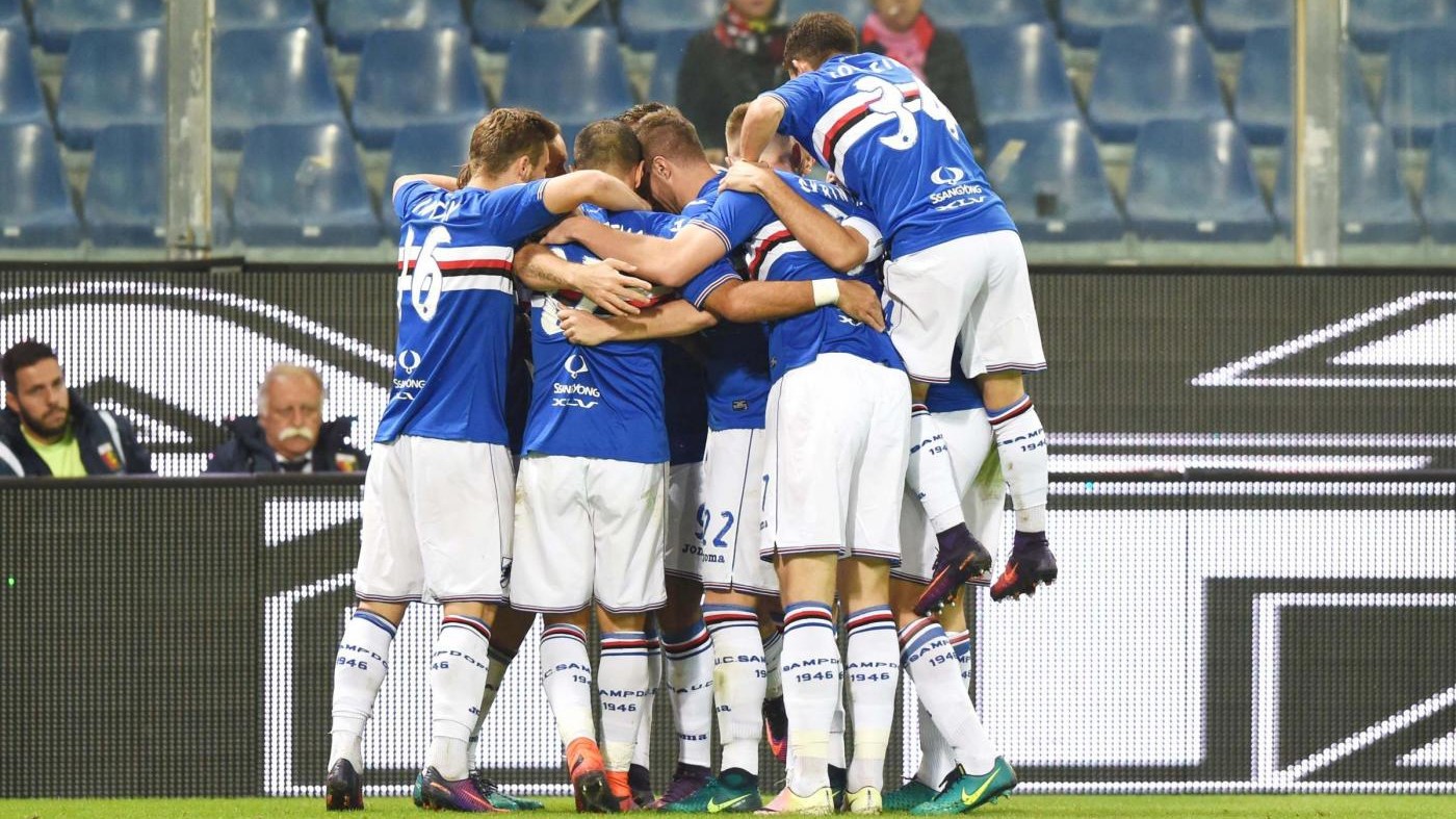 Samp batte Genoa 2-1 nel derby: decide autogol di Izzo