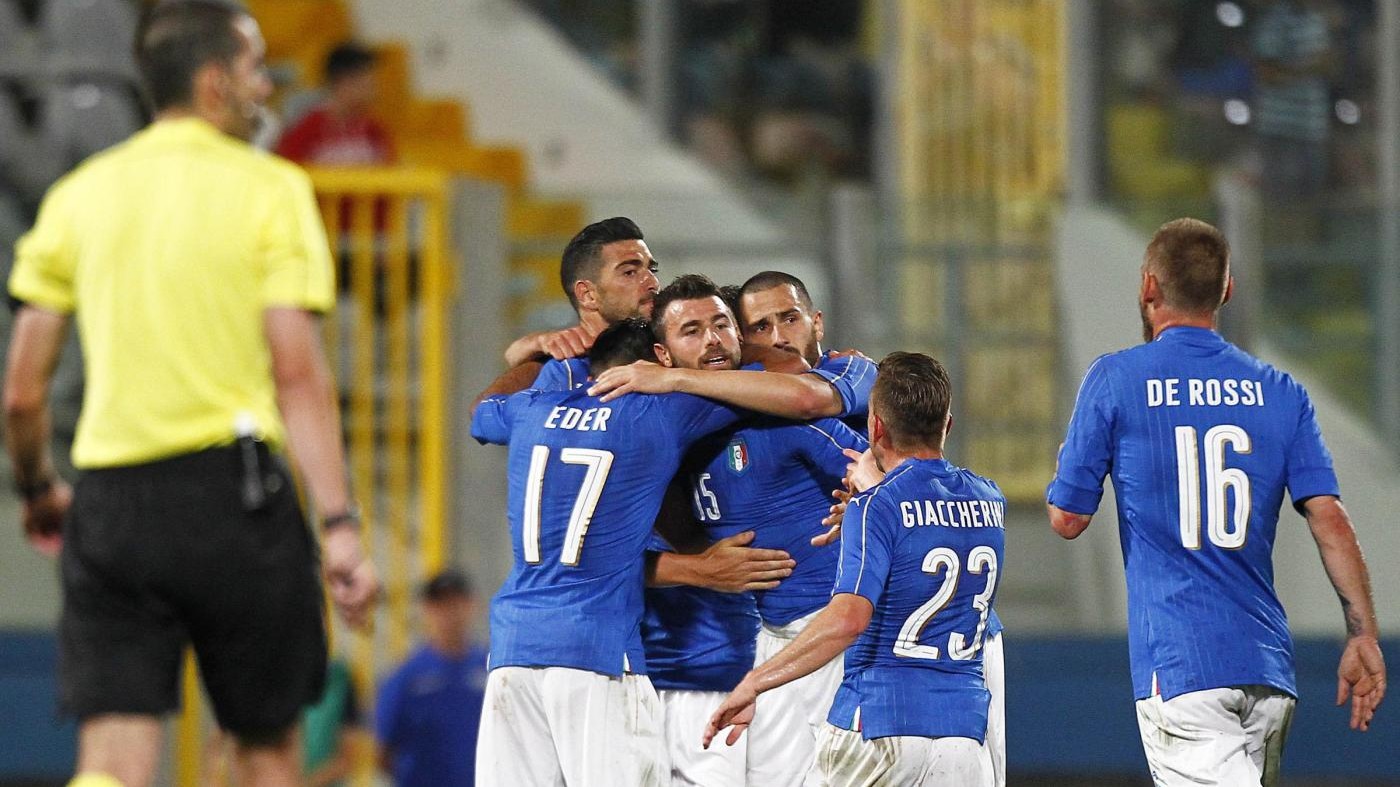 FOTO L’Italia doma la Scozia a Malta: 1-0, segna Pellè